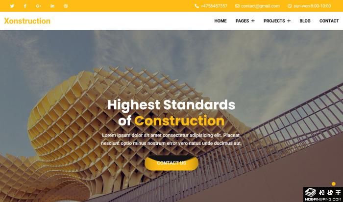 建筑构造设计公司网站Wordpress模板截图