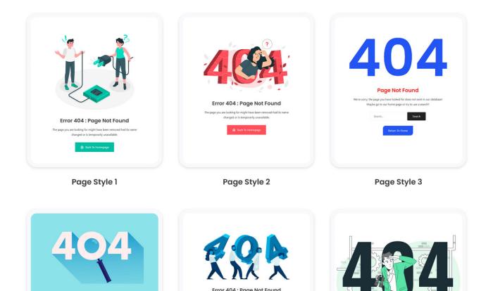 创意404错误页面设计Wordpress模板合集截图