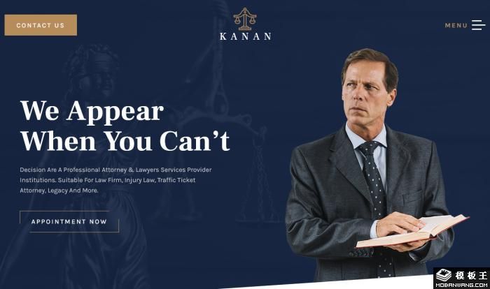 专业法律服务机构网站Wordpress模板截图