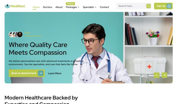 简约现代医疗健康服务网站Wordpress模板截图